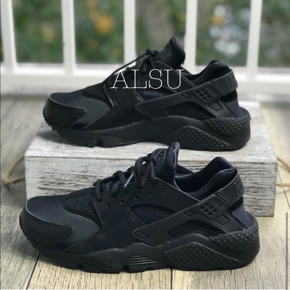 Nike Air Huarache Run Black AUTHENTIC - Picture 6 of 7